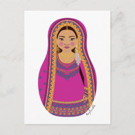 Cartão Postal Cartão-postal paquistanês Matryoshka