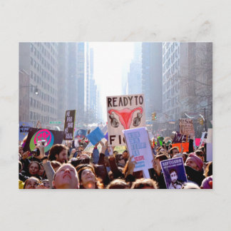Cartão Postal Cartão-postal para a Marcha das Mulheres
