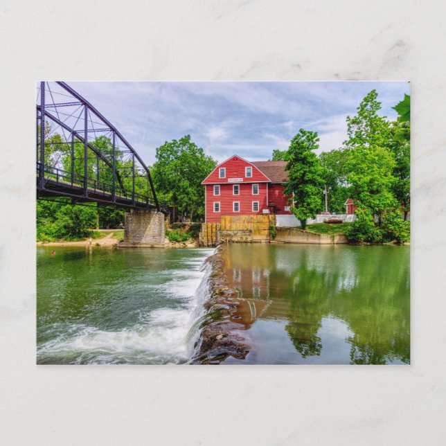 Cartão Postal Cartão-postal para a queda d'água do riacho da águ (Frente)