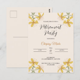 Cartão Postal Cartão-postal para a reforma floral de Bronze