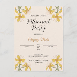 Cartão Postal Cartão-postal para a reforma floral de Bronze