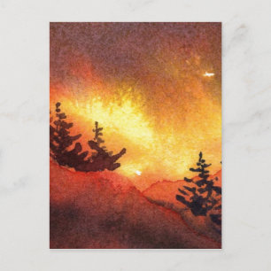 Cartão Postal Cartão-postal para as estradas nacionais "Sunset 