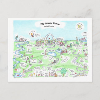 Cartão Postal Cartão-postal para casa de destino