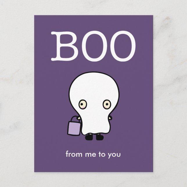 Cartão Postal Cartão-postal para crianças do Halloween (Frente)