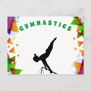 Cartão Postal Cartão-postal para garotas que adoram ginástica!