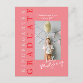 Cartão Postal Cartão-postal para graduação do jardim de infância