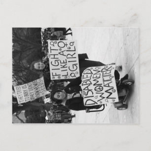 Cartão Postal Cartão-postal para mulheres com deficiência