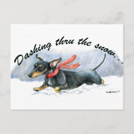 Cartão Postal Cartão-postal para o cão Dachshund