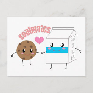 Cartão Postal Cartão-postal para o leite e as bebidas