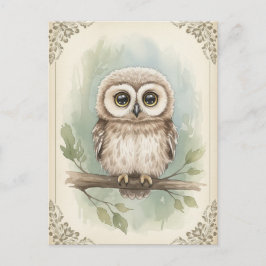Cartão Postal Cartão-postal para os animais selvagens de moça