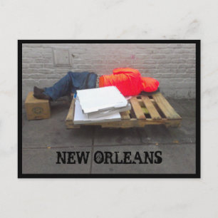 Cartão Postal Cartão-postal para os sem-abrigo de Nova Orleans