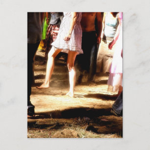 Cartão Postal Cartão-postal para os vislumbres do andar de Dance