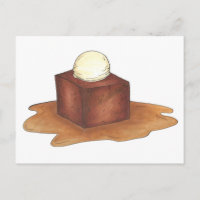 Cartão-postal para Pudim de Café com Creta