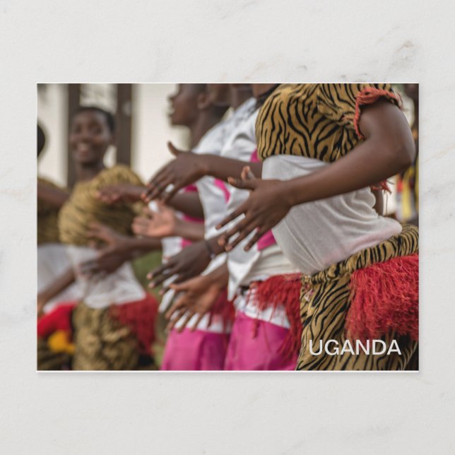 Cartão Postal Cartão-postal para Viagem dançarinas de Uganda (Frente)