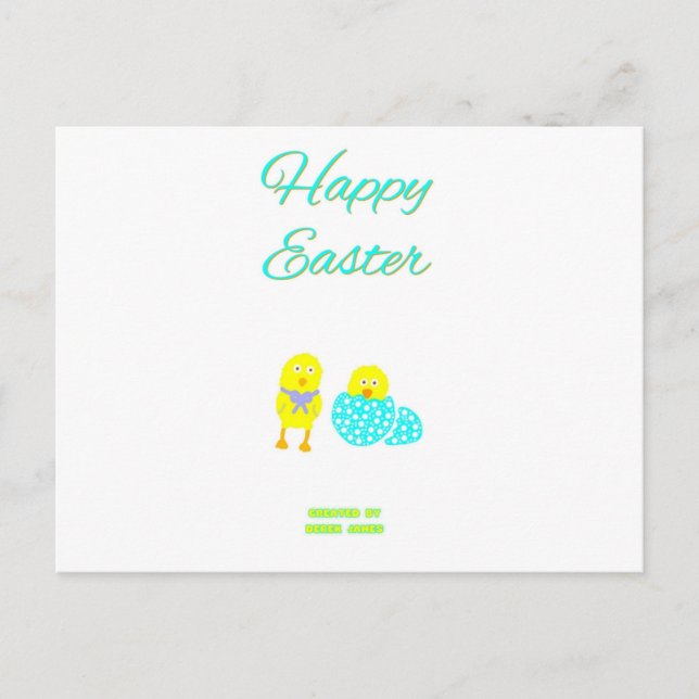 Cartão Postal Cartão-postal páscoa (Frente)