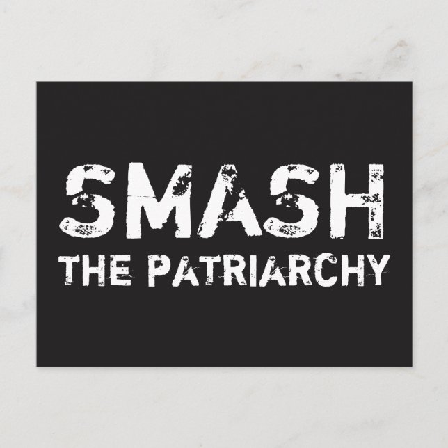 Cartão Postal Cartão-postal Patriarcado Feminista SMASH (Frente)