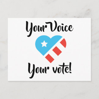 Cartão Postal Cartão-postal Patriótico para os Eleitores