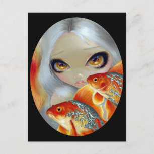 Cartão Postal Cartão-postal "Peixes Mortos: Prata e Dourado"