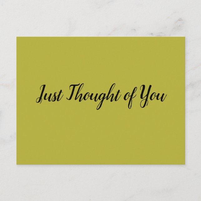 Cartão Postal Cartão-postal - Pensamento: Paz. (Frente)