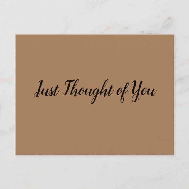 Cartão Postal Cartão-postal - Pensei: Desculpe por "isso". (Frente)