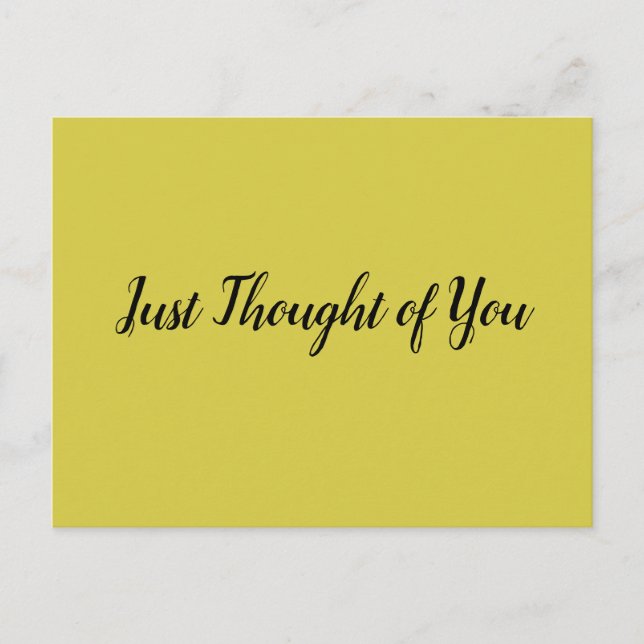 Cartão Postal Cartão-postal - Pensei: e... aquele sorriso de exc (Frente)