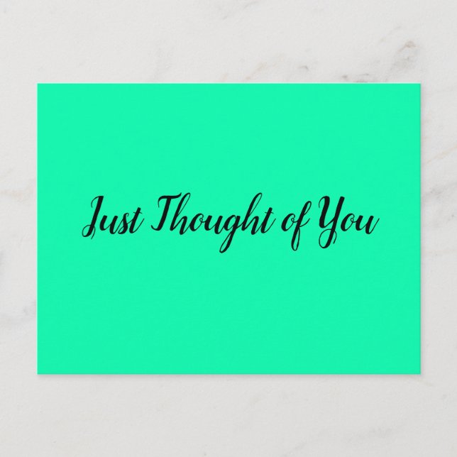 Cartão Postal Cartão-postal - Pensei: Olá, Sunshine! (Frente)