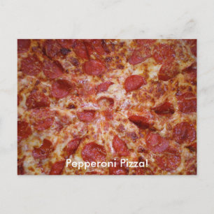 Cartão Postal Cartão-postal Pepperoni Pizza