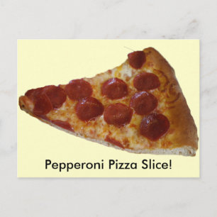 Cartão Postal Cartão-postal Pepperoni Pizza Slice
