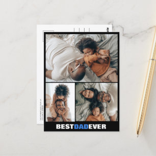 Cartão Postal Cartão-postal personalizado com dia de os pais tr