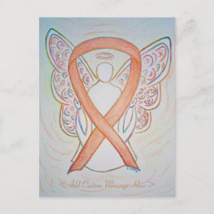 Cartão Postal Cartão-postal personalizado de Angel com consciê