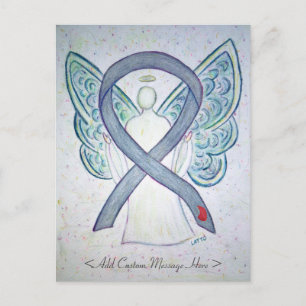 Cartão Postal Cartão-postal personalizado de anjo da fita de se