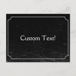 Cartão Postal Cartão-postal personalizado de filme silencioso e