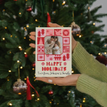 Cartão-postal personalizado de Natal Feriado