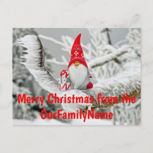 Cartão Postal Cartão-postal Personalizado de Natal para Papais n