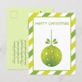 Cartão Postal Cartão-postal personalizado de Pickleball moderno