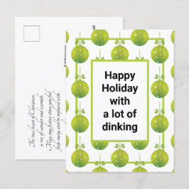 Cartão Postal Cartão-postal personalizado de Pickleball moderno