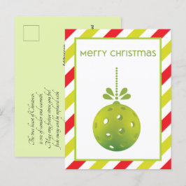 Cartão Postal Cartão-postal personalizado de Pickleball moderno