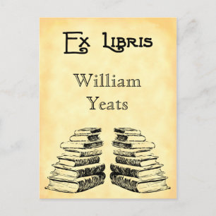 Cartão Postal Cartão-postal Personalizado Ex-Libris e Livros