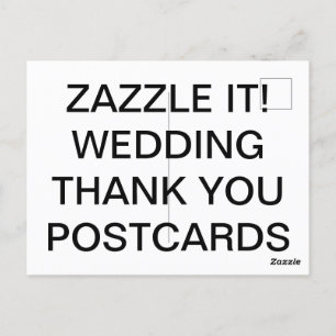 Cartão Postal Cartão-postal Personalizado Obrigado