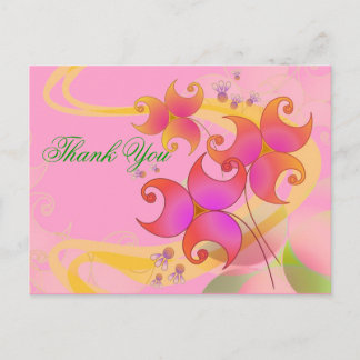 Cartão Postal Cartão-postal Personalizar Flores Bonito