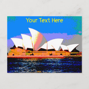 Cartão Postal Cartão-postal personalizável da Sydney Opera House