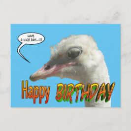 Cartão Postal Cartão-postal personalizável de aniversário feliz 