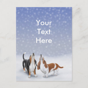 Cartão Postal Cartão-postal Personalizável de Ativos de Neve e