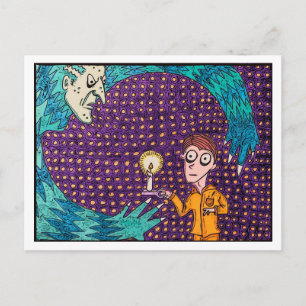 Cartão Postal Cartão-postal "Pijamas da Seda Amarela"