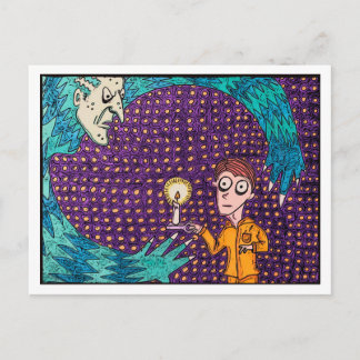 Cartão Postal Cartão-postal "Pijamas da Seda Amarela"