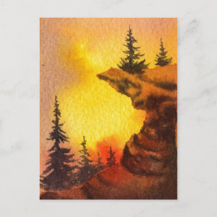 Cartão Postal Cartão-postal "Pines on the Edge"