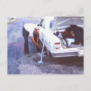 Cartão Postal Cartão-postal plano de carro clássico