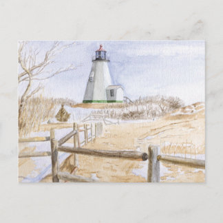 Cartão Postal Cartão-postal Plymouth Lighthouse