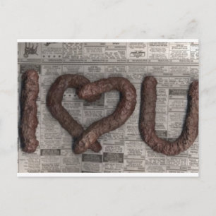 Cartão Postal Cartão-postal Poop Love