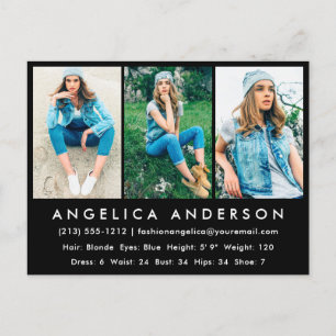 Cartão Postal Cartão-postal preto de placa fotográfica fotográfi